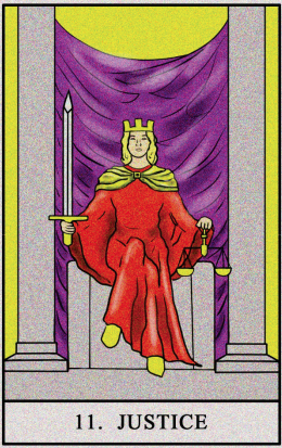 justice tarot card