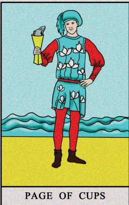 page of cups & moon combination meaning