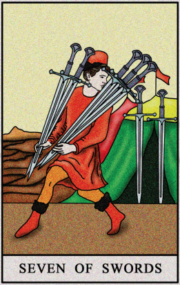 seven of swords meaning love triangle